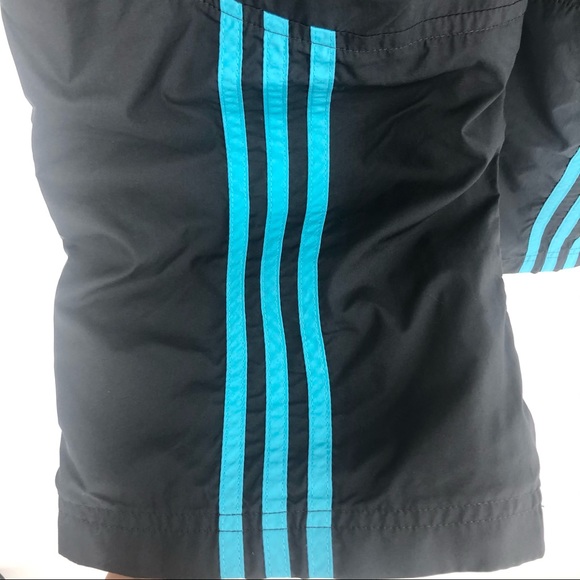 SOLD! Adidas Small Navy & Aqua Windbreaker Sweat Pants - Picture 5 of 9